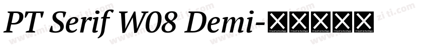 PT Serif W08 Demi字体转换